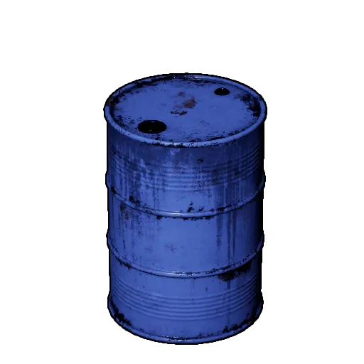 Blue Metal Barrel Icon