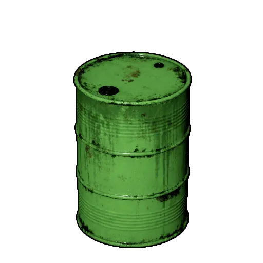 Green Metal Barrel Icon