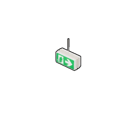 Emergency Exit Ceiling Sign Icon