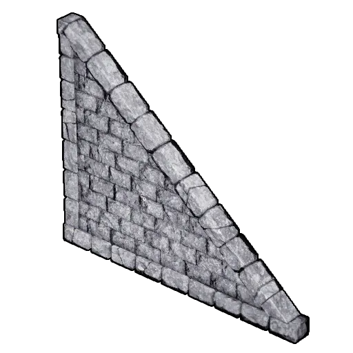 Stone Triangular Wall Icon