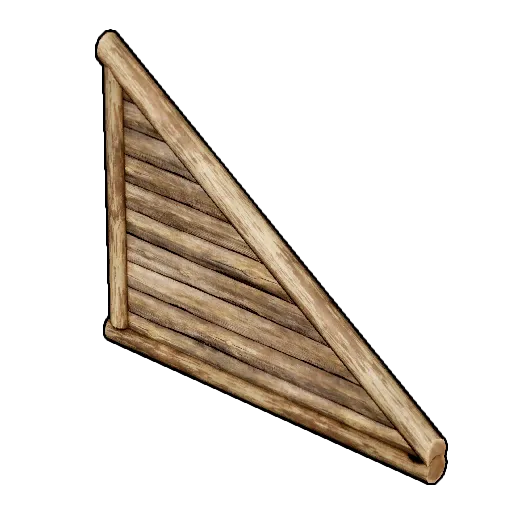 Wooden Triangular Wall Icon
